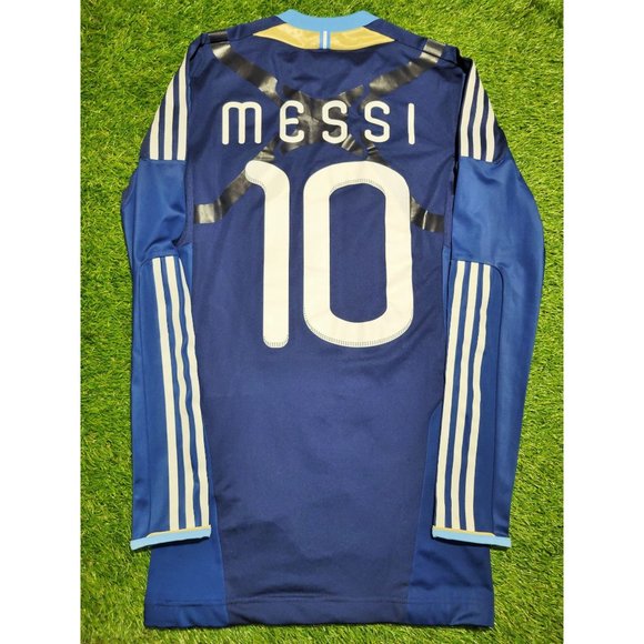 adidas Other - Messi Argentina COPA AMERICA TECHFIT PLAYER ISSUE 2011 Away Soccer Jersey S